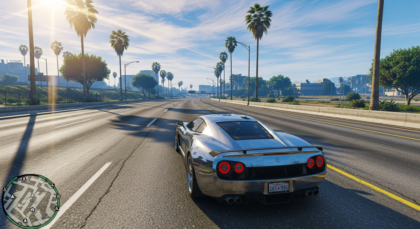 GTA San Andreas modded graphics showcase